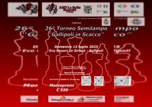gallipoli in scacco 2025