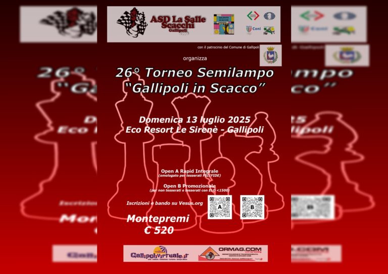 gallipoli in scacco 2025